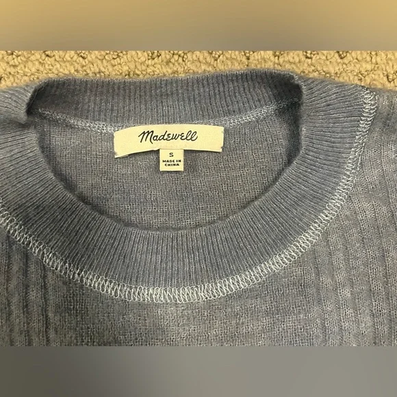 Madewell Ribbed Alpaca-Blend Crewneck Sweater - Picture 7 of 9